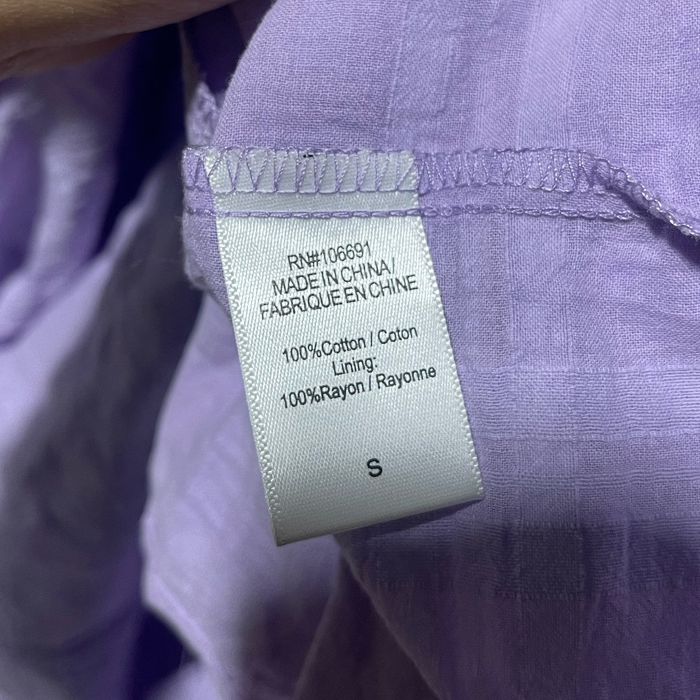 Young Fabulous & Broke | Lavender Checkered Tier Maxi Dress Size: Small - Picture 4 of 4